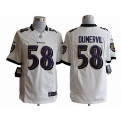 Nike Baltimore Ravens 58 Elvis Dumervil white Game NFL Jersey