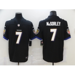 Nike Baltimore Ravens 7 Trace McSorley Black Vapor Untouchable Limited Jersey