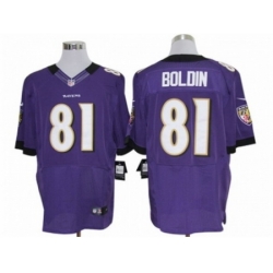 Nike Baltimore Ravens 81 Anquan Boldin Purple Elite NFL Jersey