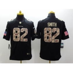 Nike Baltimore Ravens 82 Torrey Smith Black Limited Salute to Service NFL Jersey