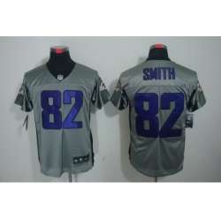 Nike Baltimore Ravens 82 Torrey Smith Grey Elite Shadow NFL Jersey