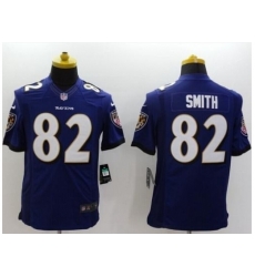 Nike Baltimore Ravens 82 Torrey Smith Purple Limited Alternate NFL Jersey