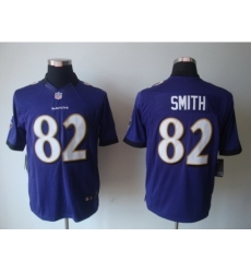 Nike Baltimore Ravens 82 Torrey Smith Purple Limited NFL Jersey