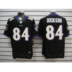 Nike Baltimore Ravens 84 Dickson Black Elite NFL Jersey