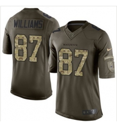 Nike Baltimore Ravens #87 Maxx Williams GreenI Men 27s Stitched NFL Limited Salute to Service Jersey