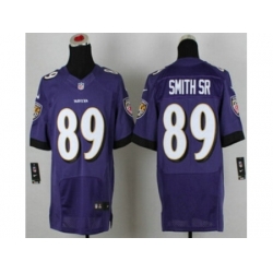 Nike Baltimore Ravens 89 Steve Smith Sr Purple Elite NFL Jersey
