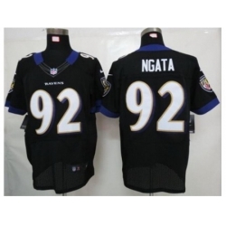 Nike Baltimore Ravens 92 Haloti Ngata Black Elite NFL Jersey