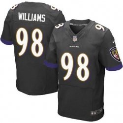 Nike Baltimore Ravens #98 Brandon Williams Black Alternate Men 27s Stitched NFL New Elite Jersey