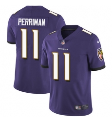 Nike Ravens #11 Breshad Perriman Purple Team Color Mens Stitched NFL Vapor Untouchable Limited Jersey