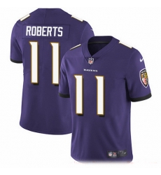Nike Ravens 11 Seth Roberts Purple Team Color Men Stitched NFL Vapor Untouchable Limited Jersey
