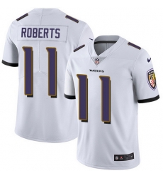Nike Ravens 11 Seth Roberts White Men Stitched NFL Vapor Untouchable Limited Jersey