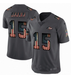 Nike Ravens 15 Marquise Brown 2019 Salute To Service USA Flag Fashion Limited Jersey