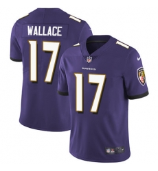 Nike Ravens #17 Mike Wallace Purple Team Color Mens Stitched NFL Vapor Untouchable Limited Jersey