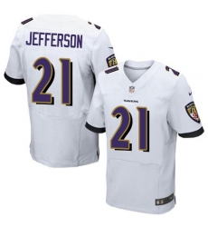 Nike Ravens #21 Tony Jefferson White Men's Stitched NFL New Elite Jersey