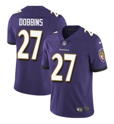 Nike Ravens 27 J K  Dobbins Purple Team Color Men Stitched NFL Vapor Untouchable Limited Jersey
