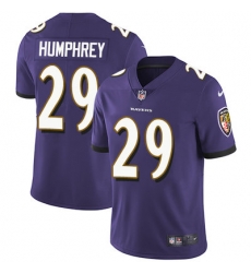Nike Ravens #29 Marlon Humphrey Purple Team Color Mens Stitched NFL Vapor Untouchable Limited Jersey