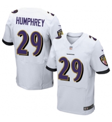 Nike Ravens #29 Marlon Humphrey White Mens Stitched NFL New Elite Jersey