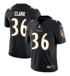 Nike Ravens 36 Chuck Clark Black Alternate Men Stitched NFL Vapor Untouchable Limited Jersey