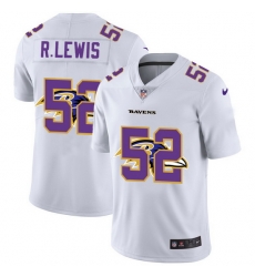 Nike Ravens 52 Ray Lewis White Shadow Logo Limited Jersey