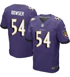 Nike Ravens #54 Tyus Bowser Purple Team Color Mens Stitched NFL New Elite Jersey