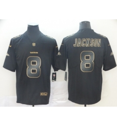 Nike Ravens 8 Lamar Jackson Black Gold Vapor Untouchable Limited Jersey