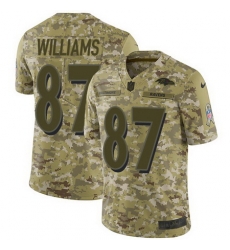 Nike Ravens #87 Maxx Williams Camo Mens Stitched NFL Limited 2018 Salute To Service Jersey