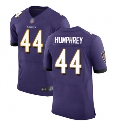 Ravens 44 Marlon Humphrey Purple Team Color Mens Stitched Football Vapor Untouchable Elite Jersey