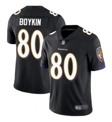 Ravens 80 Miles Boykin Black Alternate Men Stitched Football Vapor Untouchable Limited Jersey