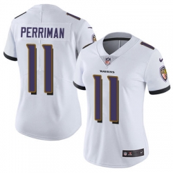 Nike Ravens #11 Breshad Perriman White Womens Stitched NFL Vapor Untouchable Limited Jersey