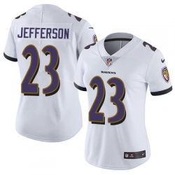 Nike Ravens #23 Tony Jefferson White Womens Stitched NFL Vapor Untouchable Limited Jersey