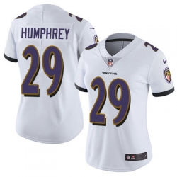 Nike Ravens #29 Marlon Humphrey White Womens Stitched NFL Vapor Untouchable Limited Jersey