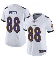 Nike Ravens #88 Dennis Pitta White Womens Stitched NFL Vapor Untouchable Limited Jersey