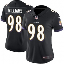 Nike Ravens 98 Brandon Williams Black Alternate Womens Stitched NFL Limited Vapor Untouchable Limited Jersey