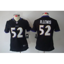 Nike Women Baltimore Ravens #52 R.lewis Black(Women Limited Jerseys)
