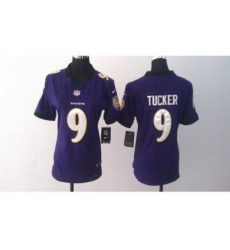 Nike Women Baltimore Ravens #9 Steve Mcnair Purple jerseys