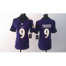 Nike Women Baltimore Ravens #9 Steve Mcnair Purple jerseys