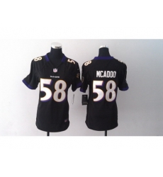Nike women Baltimore Ravens #58 Elvis Dumervil black jerseys