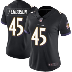 Ravens 45 Jaylon Ferguson Black Alternate Women Stitched Football Vapor Untouchable Limited Jersey