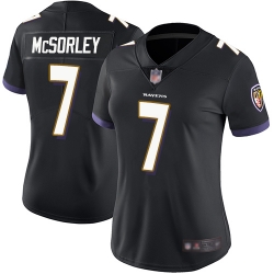 Ravens 7 Trace McSorley Black Alternate Women Stitched Football Vapor Untouchable Limited Jersey