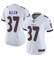 Women Javorius Allen Baltimore Ravens Limited White Jersey