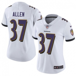 Women Javorius Allen Baltimore Ravens Limited White Jersey