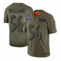 Womens Baltimore Ravens 56 Tim Williams Limited Camo 2019 Salute to Service Football Jersey
