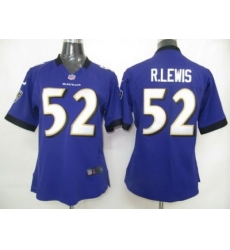 Womens Nike Baltimore Ravens 52# R.lewis Jersey