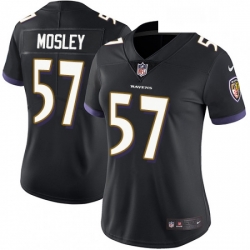 Womens Nike Baltimore Ravens 57 CJ Mosley Black Alternate Vapor Untouchable Limited Player NFL Jersey