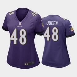 women patrick queen baltimore ravens purple game jersey 