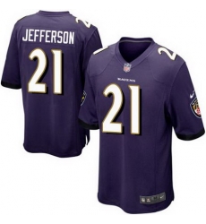 Nike Ravens #21 Tony Jefferson Purple Team Color Youth Stitched NFL New Elite Jersey