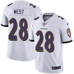 Nike Ravens #28 Terrance West White Youth Stitched NFL Vapor Untouchable Limited Jersey
