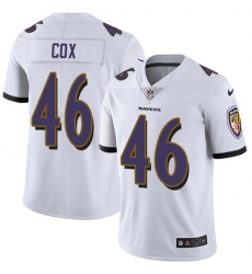Nike Ravens #46 Morgan Cox White Youth Stitched NFL Vapor Untouchable Limited Jersey