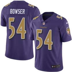 Nike Ravens #54 Tyus Bowser Purple Youth Stitched NFL Limited Rush Jersey