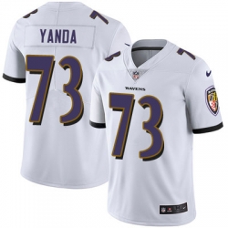 Nike Ravens #73 Marshal Yanda White Youth Stitched NFL Vapor Untouchable Limited Jersey